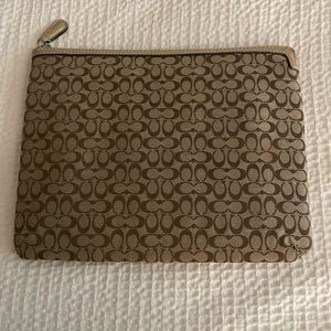 Coach clutch or makeup pouch